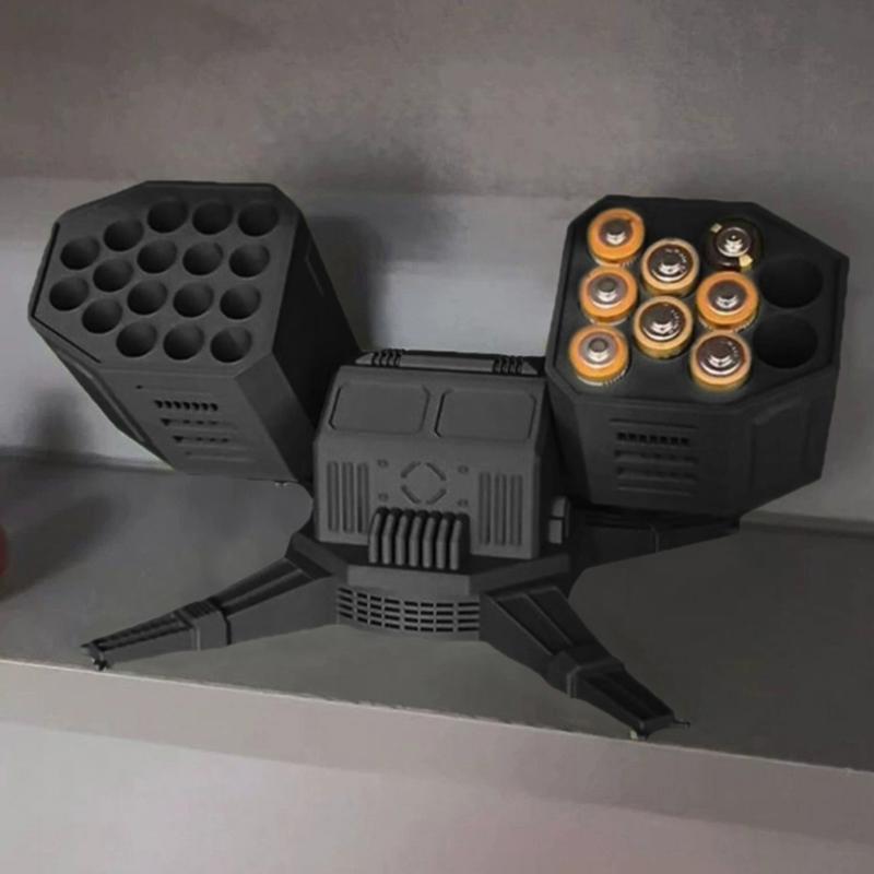 

3D Печать Коробка для Хранения Батареек Украшение Креативные Настольные Фигурки Декорация Модель AA Модель AAA Коробки Органайзеры для Батареек синий