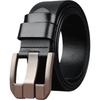 Romon Men's Genuine Leather Pin Buckle Belt