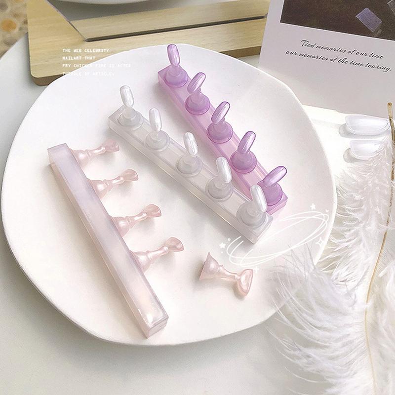 5 sztuk Fałszywe tipsy Ćwicz Stojak treningowy Uchwyt Podstawa Aurora Akrylowe zdobienia paznokci