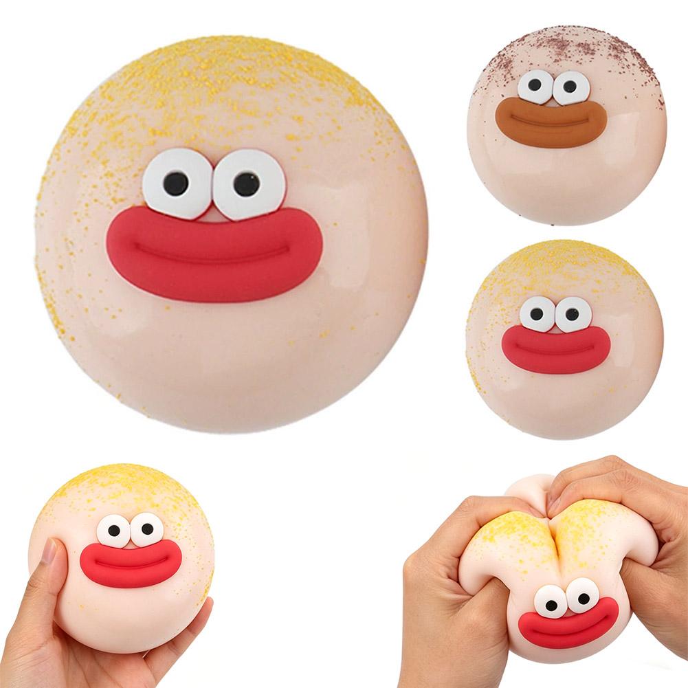 Schattig Grote Ogen Broodje Squishy Speelgoed, Reusachtig Vloeibaar Grappig hi Knijpspeeltje, Fidget Speelgoed Kawaii Feestartikelen Kinder Verjaardagscadeaus Willekeurig