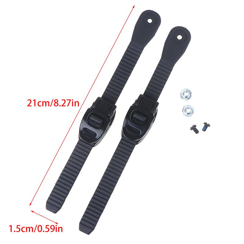 2 Peças Tiras de Escada de Tornozelo para Snowboard Com Parafusos Tira Ajustável para Patins de Rodinhas Substituições de Fixação de Snowboard