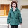 New mother clothes, foreign-style cotton-padded clothes, piled and thickened middle-aged and elderly women's winter fashion short down cotton clothes