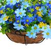 Artificial Hanging Flowers In Basket Ornament Flower Centerpieces Hanging Plant Chain Flower Pot for Lawn Yard Garden Patio