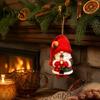 Acrylic Santa Decor for Home Colorful Gnome Christmas Ornaments, 2D Flat Hanging Decorative Elf Ornaments Party Pendant Xmas Tree, Mantel, Wreath,