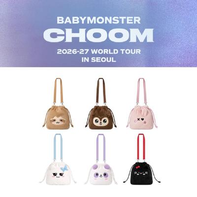 2026~27 BABYMONSTER Svetové turné CHOOM v SEOULE Puzdro na retiazku s postavami Crossbody taška