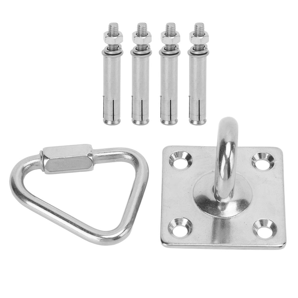 Suspension Bracket Hammock Mount Set with Square Fixing Hook Triangular Nut Buckle Expansion Screw