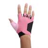 2pcs Cycling Gloves Lightweight Breathable Thickened Non Slip Road Riding Gloves for Weightlifting Yoga Training Fitness Rose Red M