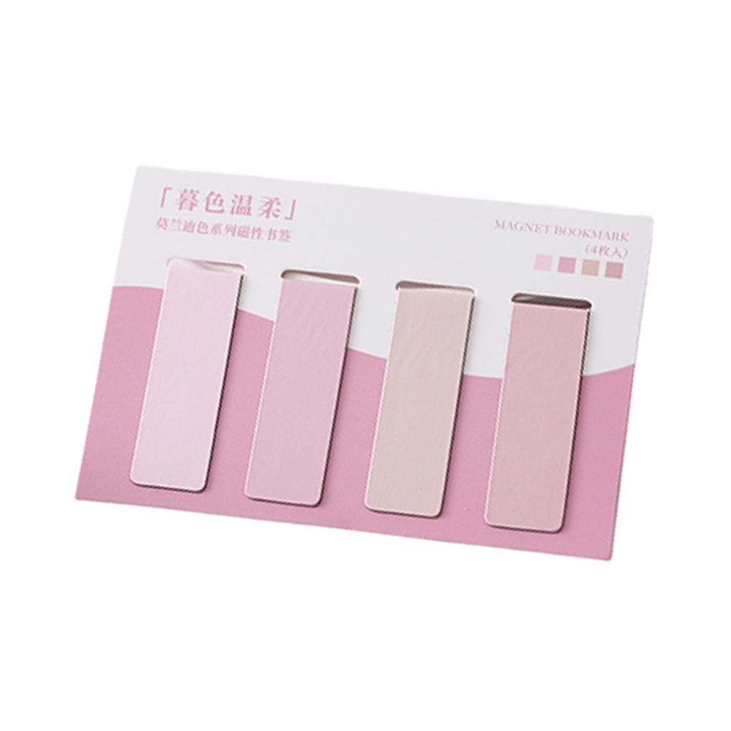 4 Stück Magnetische Lesezeichen Buchseitenhalter Magnetischer Buchseitenclip für Lehrer Schüler Buchliebhaber Erwachsener Kind Lesehilfe