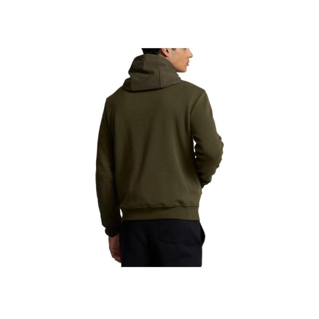 Polo Ralph Lauren FW22 Solid Color Casual Hooded Zip-Up Sweatshirt Men sweatshirt Green MNPOKNI16822527-301