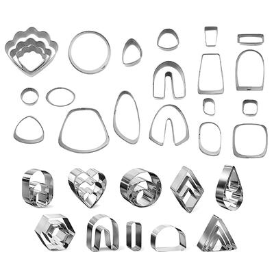 1 Set Taglierini in Argilla Polimerica Per Orecchini Cutter in Acciaio Inossidabile Strumenti Fai-da-te per Orecchini in Argilla Realizzazione Gioielli Artigianato Fatto a Mano