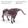 Realistic Wildlife Pvc Model Texas Longhorn Bull With Static Design For Nature Enthusiasts