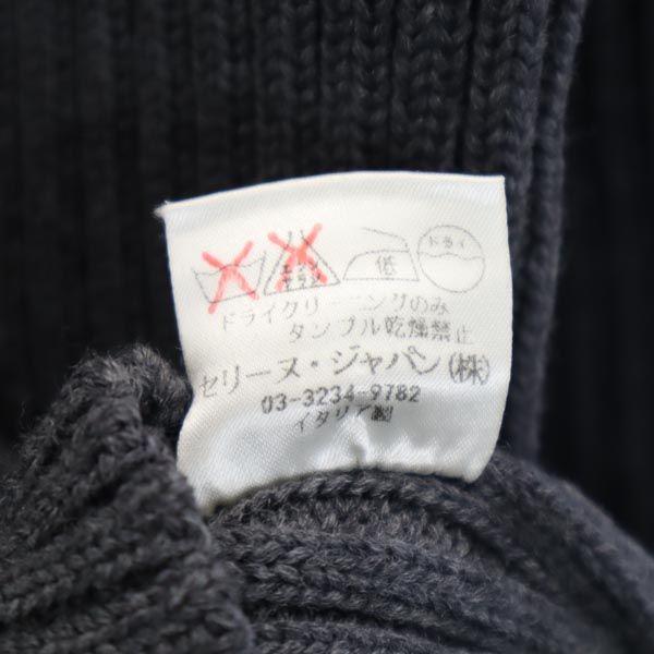CELINE Made in Italy wool Long sleeve knit cardigan 40 gray Women Used