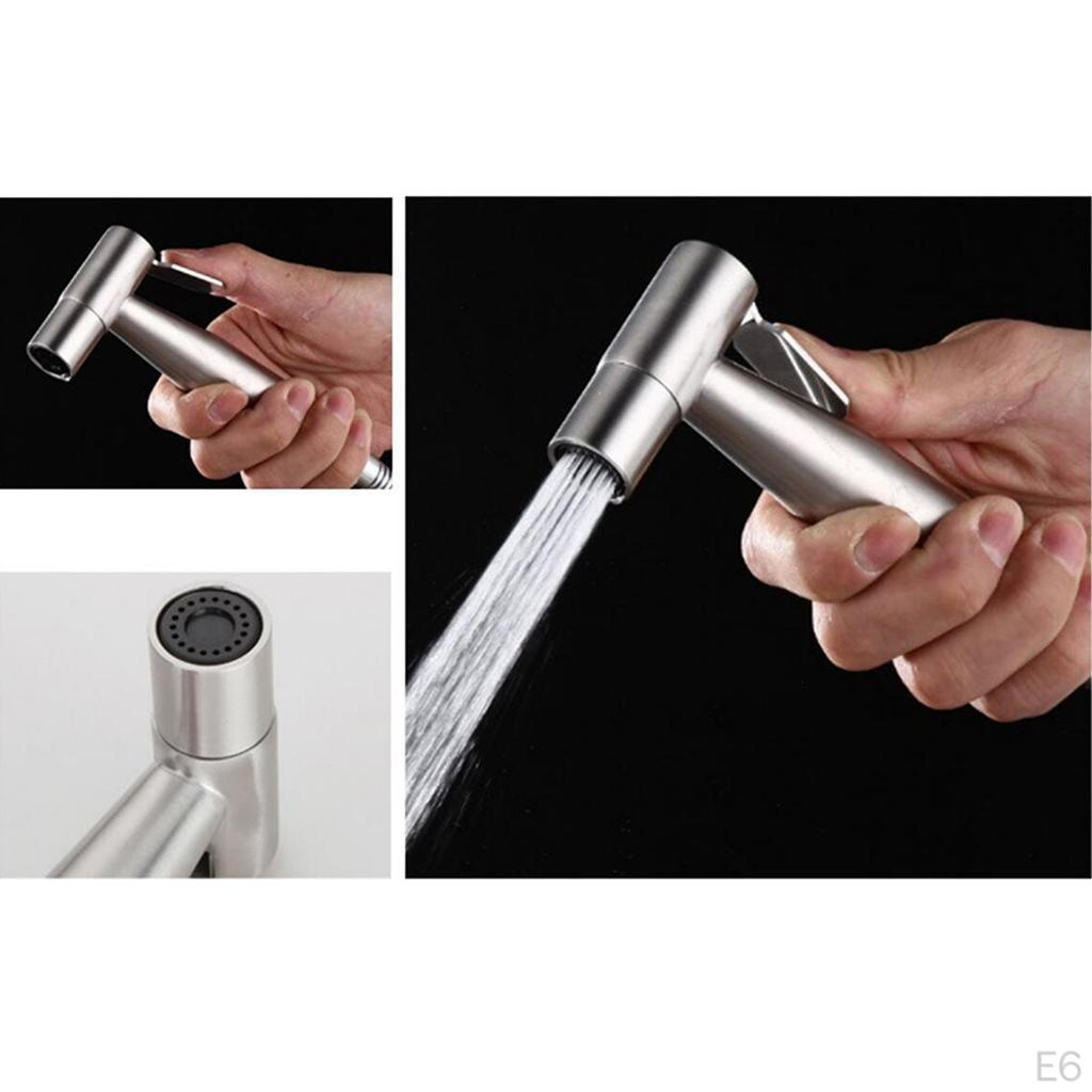 Bathroom Hand Shower Toilet Sprayer Stainless Steel Bidet Insert, 5