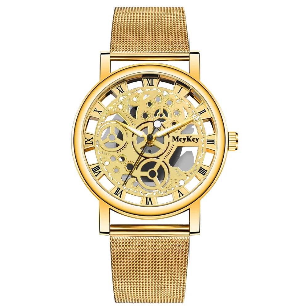 Women Hollow Skeleton Watch Ladies Mesh Quartz Wristwatches