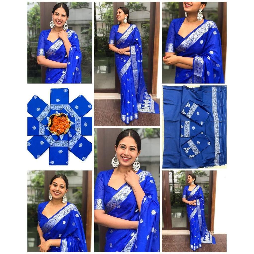 Royal Silk Affair - Soft Lychee Silk Jacquard Saree