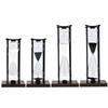 Large Black/White Iron Craft Hourglass Timer 30/60 Minutes Modern Sand Timer for Kitchens Home Office Desk Decoration