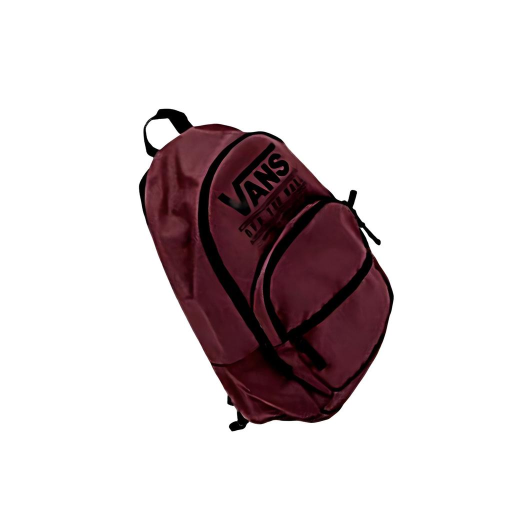 Vans Wall Motivate Fashion Casual Zipper Backpack Unisex backpack Red VN0A4B28SQ3