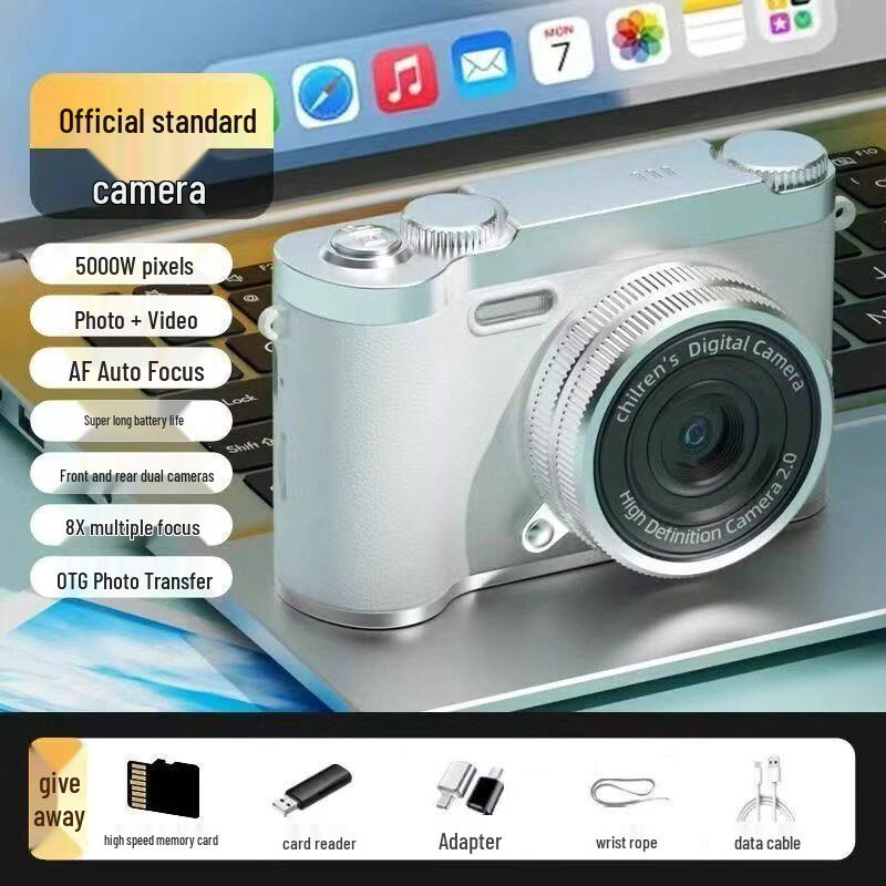 Pixel 9600W HD Flip Screen Student Camera - Portable, Compact, Ideal for Campus and Parties