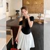 Summer 2026 One-Shoulder Waist-Cinching Knitted Top