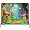 1 Magical Forest Photography Background Polyester Fabric Fairy Tale Fairyland Scene Home Decoration Photography Props