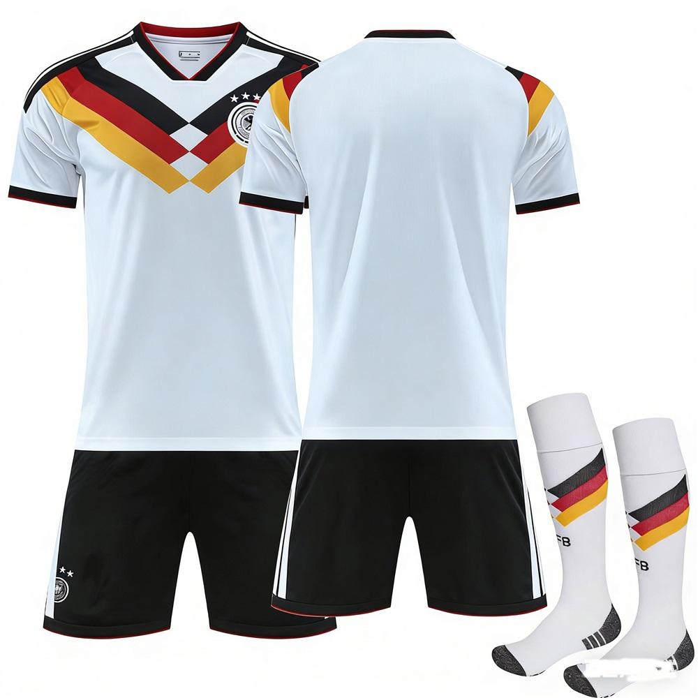 

2026 FIFA World Cup Germany Home Sport Training Jersey Set with Socks Teens Kids Adults Custome Name Football Kits 3XL