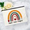 1pc Beautiful Rainbow Pattern Makeup Bag Travel Storage Bag