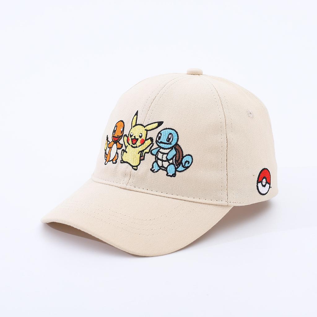 Pokemon Cartoon Embroidery Children'S Hat Baseball Cap Spring And Autumn Boys And Girls Outdoor Sunshade Cap