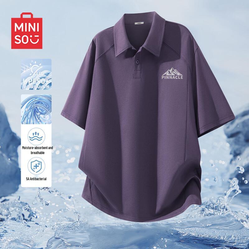 MINISO Men s Quick-Dry Loose Fit Polo Shirt M