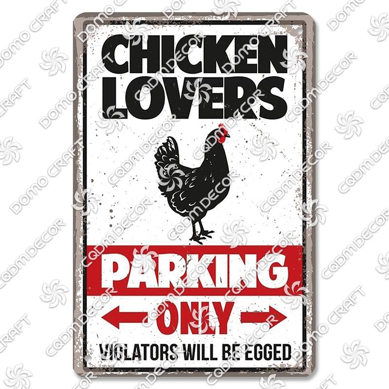 Retro Chicken Poster Metal Tin Signs Rooster Hen Eggs Metal Plate Vintage Wall Decor Club Farm Chicken Coop