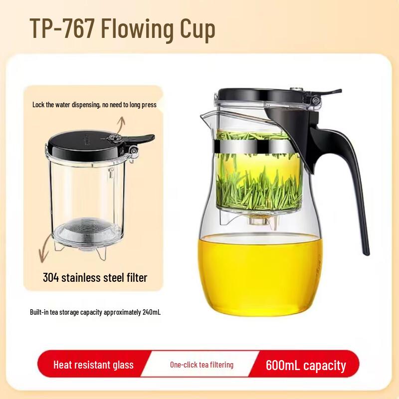 SIFAR Heat-Resistant Glass Infuser Teapot