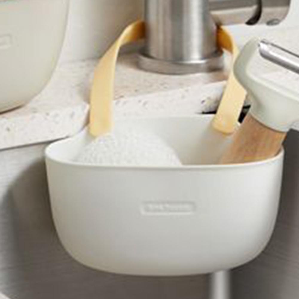 

1pc Draining Rack, Hanging Basket, Home Sink Storage Supplies, Sink Single Double Draining Hanging Bag, Drying Rack, Sink Drain белый