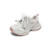Mesh breathable dad shoes women's spring and summer new thick-soled heightening small sports shoes leather casual shoes
