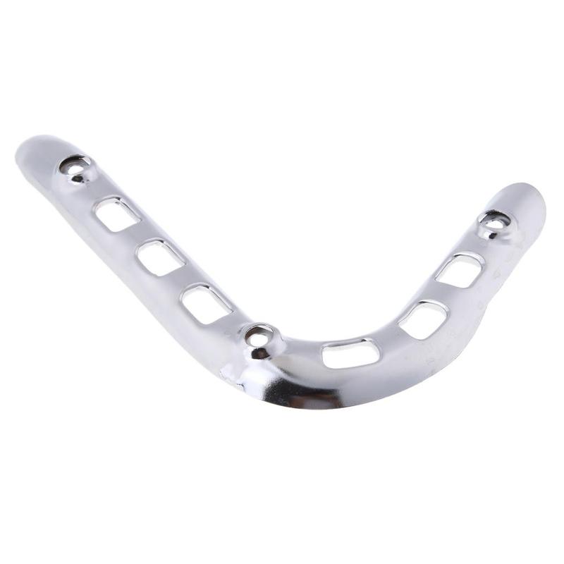 Metal Exhaust Header Pipe Guard Motorcycle Muffler Shield Protector for Yamaha PW50 1981 2016 Engine Accessory