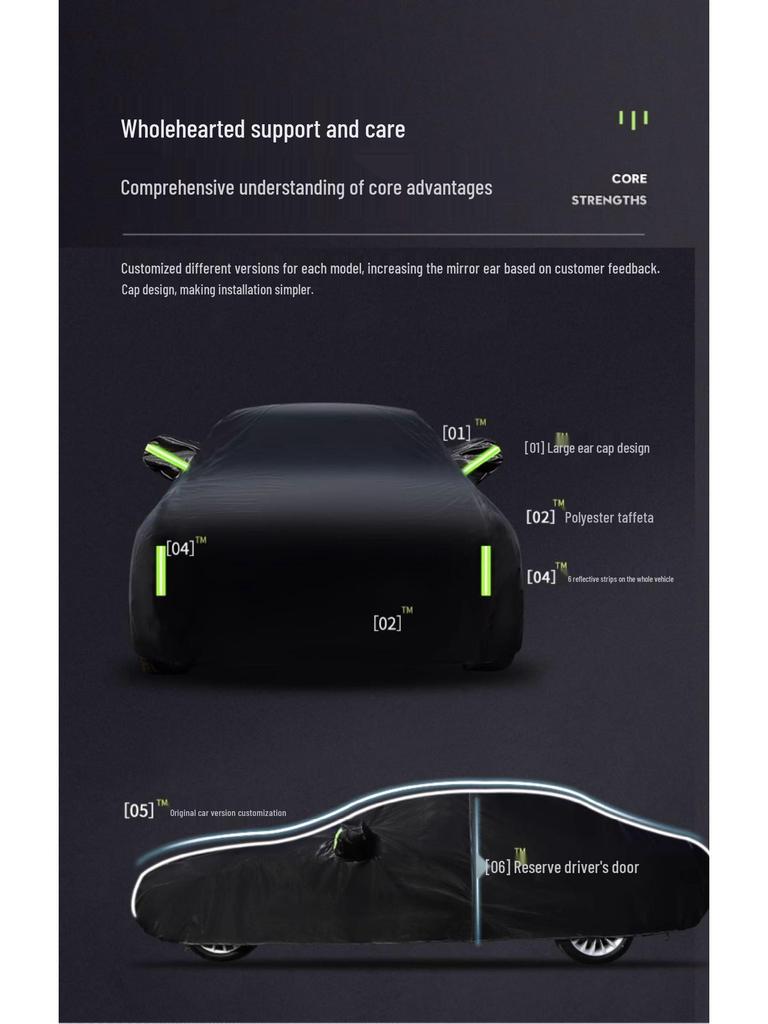 Geely Xingyuan Car Cover: Sun & Rain Protection, Heat Insulation, Full Coverage, Thickened Jacket