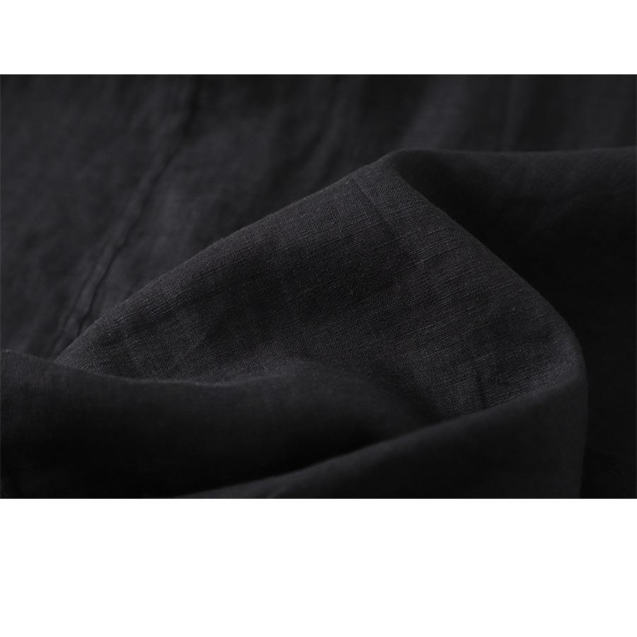 Summer Casual Japanese Women Pleated Short Sleeve Dress Vintage Loose Comfortable A-line Mid Length Dresses