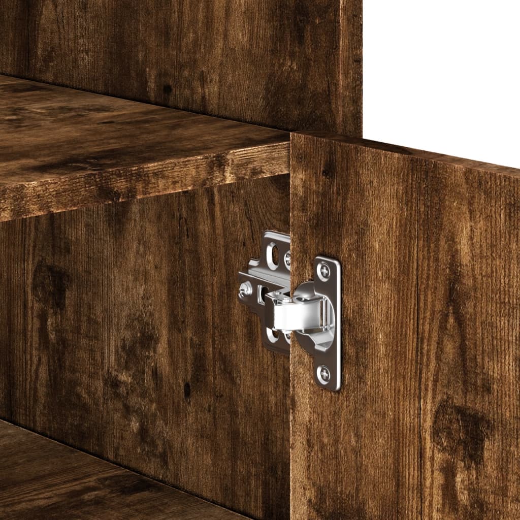 Sideboard Smoked Oak 73.5 x 35 x 75 cm Wood Based Material