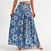 Women's Summer Wide Leg Pants High Waisted Flowing Pockets Fashion Casual Casual Bohemian Printed Beach Pants