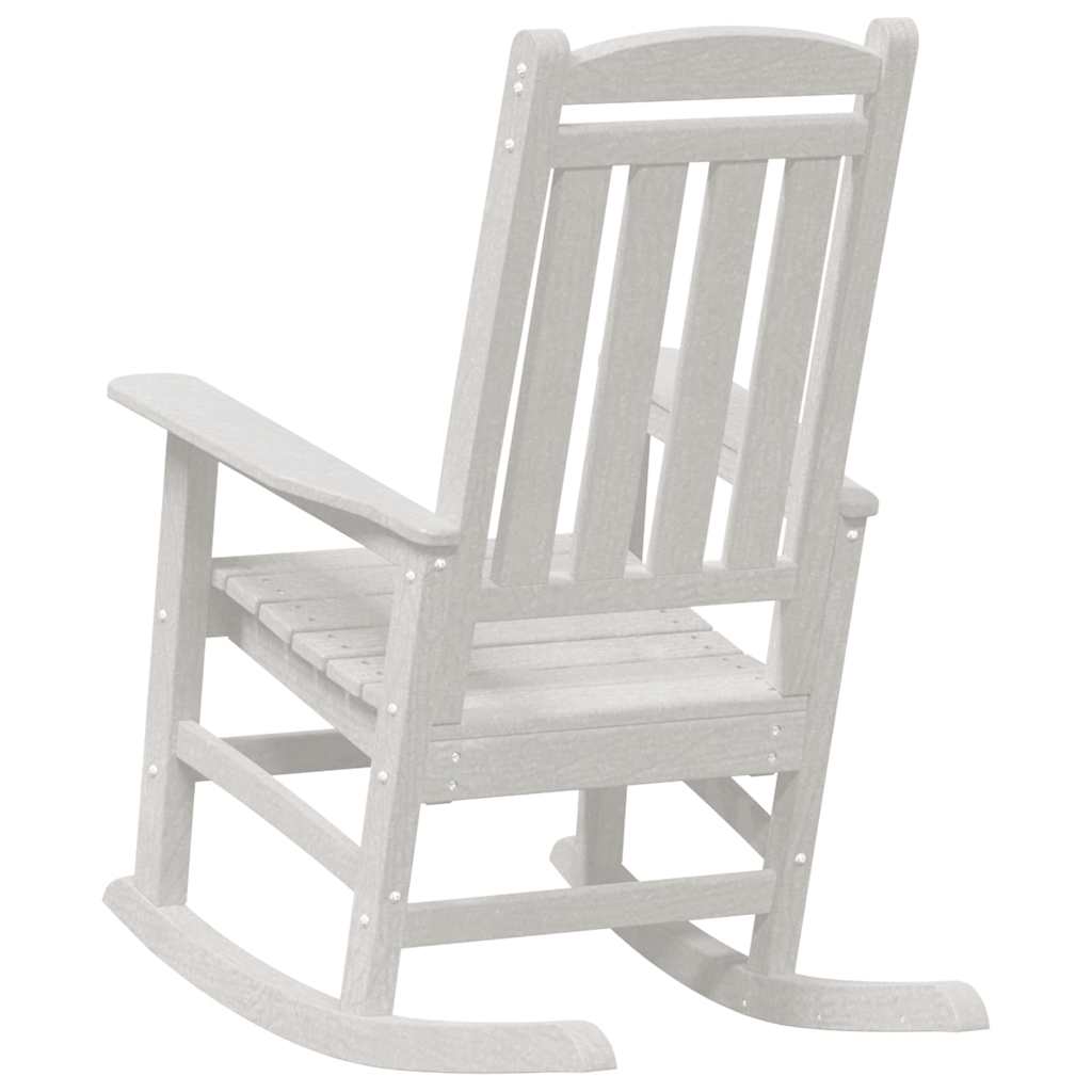 Swing Chair 2 Pcs White 92 X 70 X 108 Cm Polyethylene