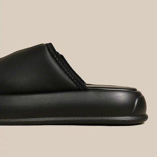 The lady boss keeps her own money~ thick-soled Velcro slippers for women's summer wear 2024 new one-word cool slippers