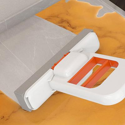Mini Foldable Mop With Absorbent Sponge Head For Quick Cleaning Hands Free Design Compact Storage Home Office Use