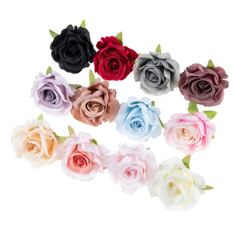 

10/20pcs Artificial Flowers Scrapbook Wedding Garden Rose Arch Home Party Room Decor Festival Bridal Bouquet Diy Gift Box Brooch 10pcs