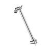 Stainless Steel Shower Arm Bracket Extension Rod for Overhead Shower Spray Adjustable Height 29x7x4cm Silver and Black