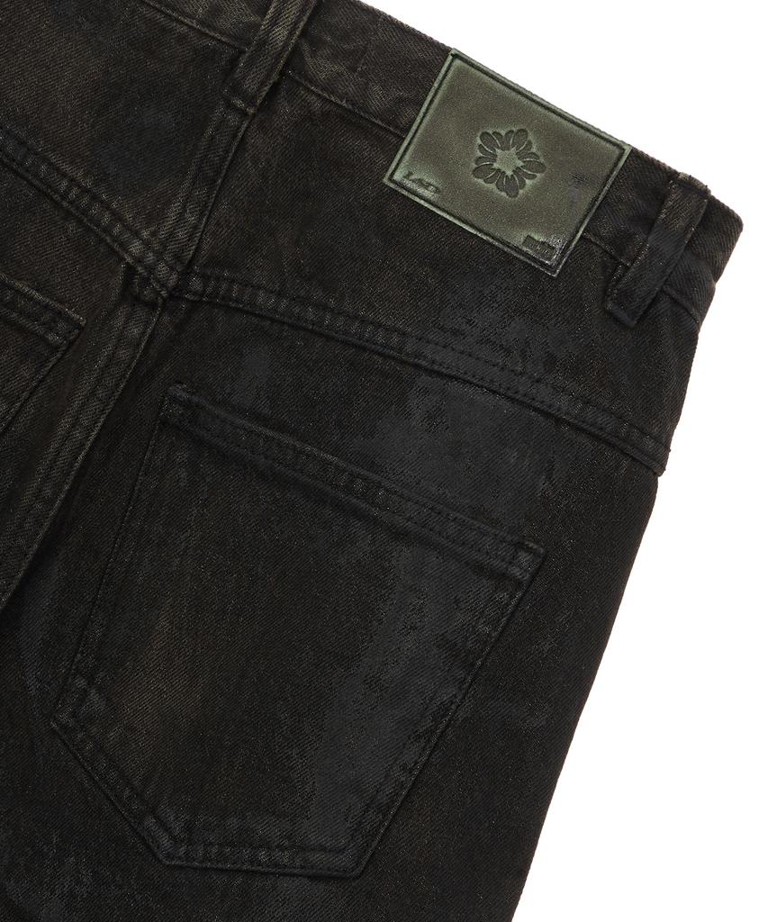 ULKIN Vintage Oil Washed Denim Pants_Black