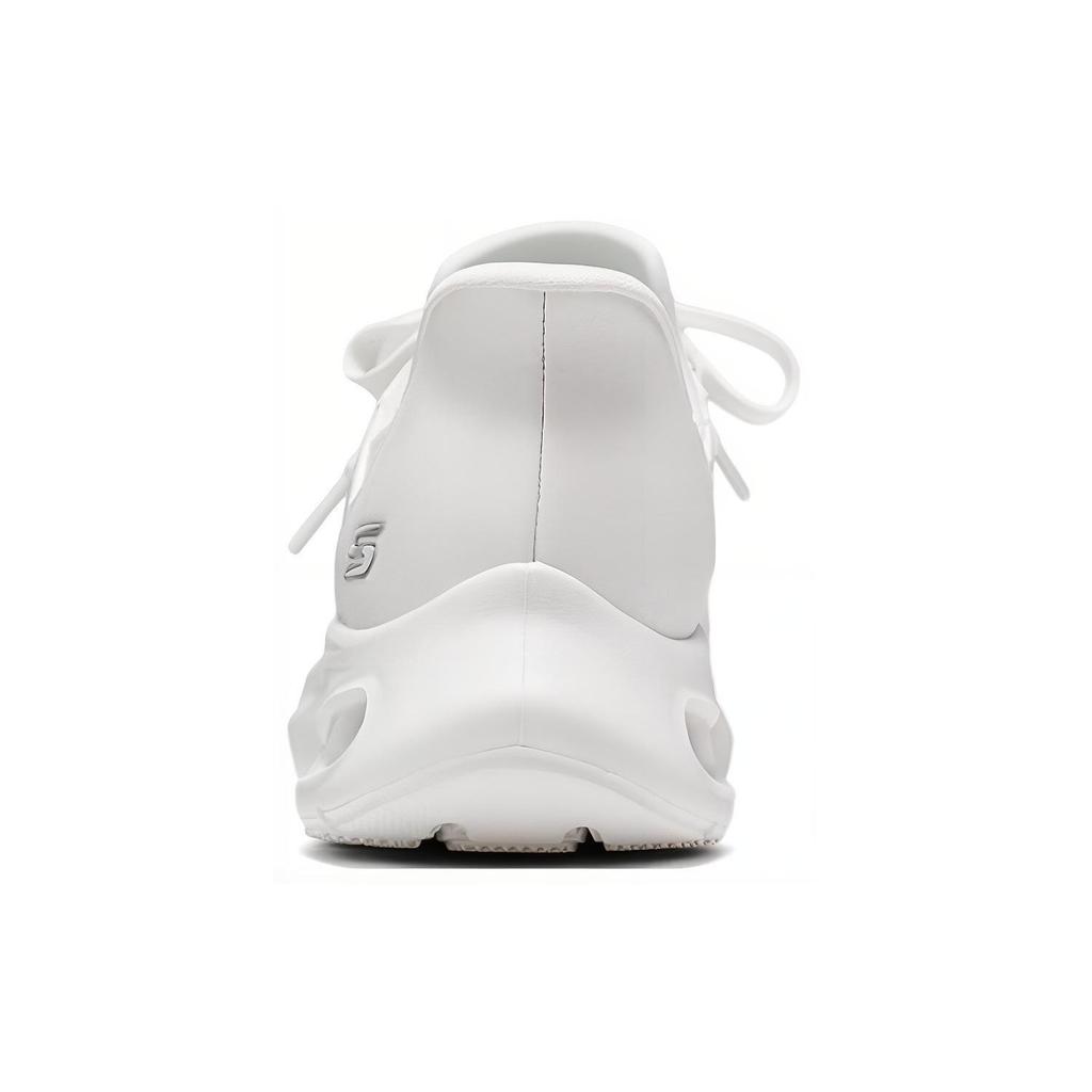 Skechers Mesh Fabric Synthetic Leather Solid Color Simple Shock Absorbing Wear Resistant Low Top Casual Shoes Women Sneakers Off-White 117509-OFWT