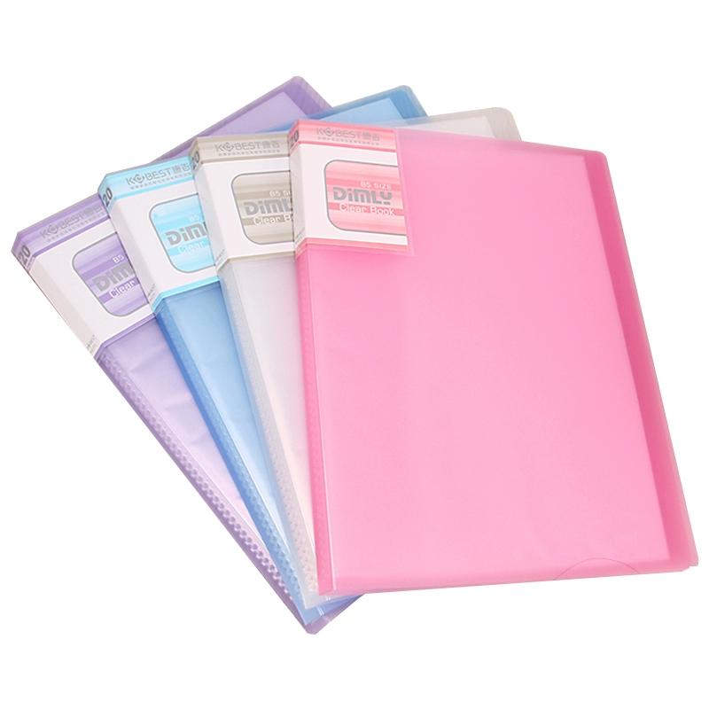 Transparent PVC Bag A5 Display Book Multi Pocket File Folder For A5 Document Organizer Paper Storage Clear File A5 Folder