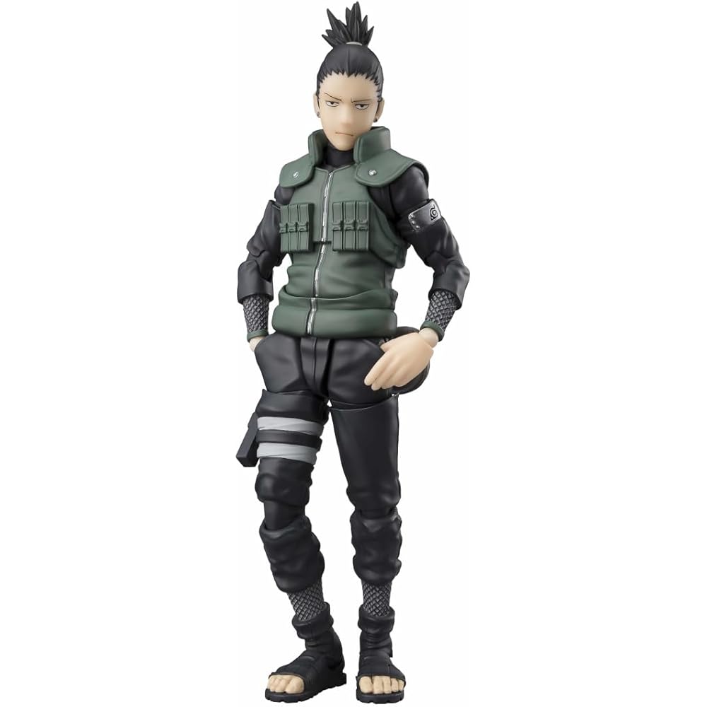 TAMASHII NATIONS S.H.Figuarts NARUTO Shippuden Shikamaru Nara -Il Cervello Che Vede Avanti-Circa 145mm Figura Mobile Dipingibile in PVC e ABS