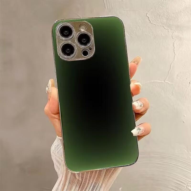 Stone Ink Phone Case  Luxury Glass Cover for iPhone 17 Air 16 15 14 13 12 Pro Max Plus Lens protection Hard shell