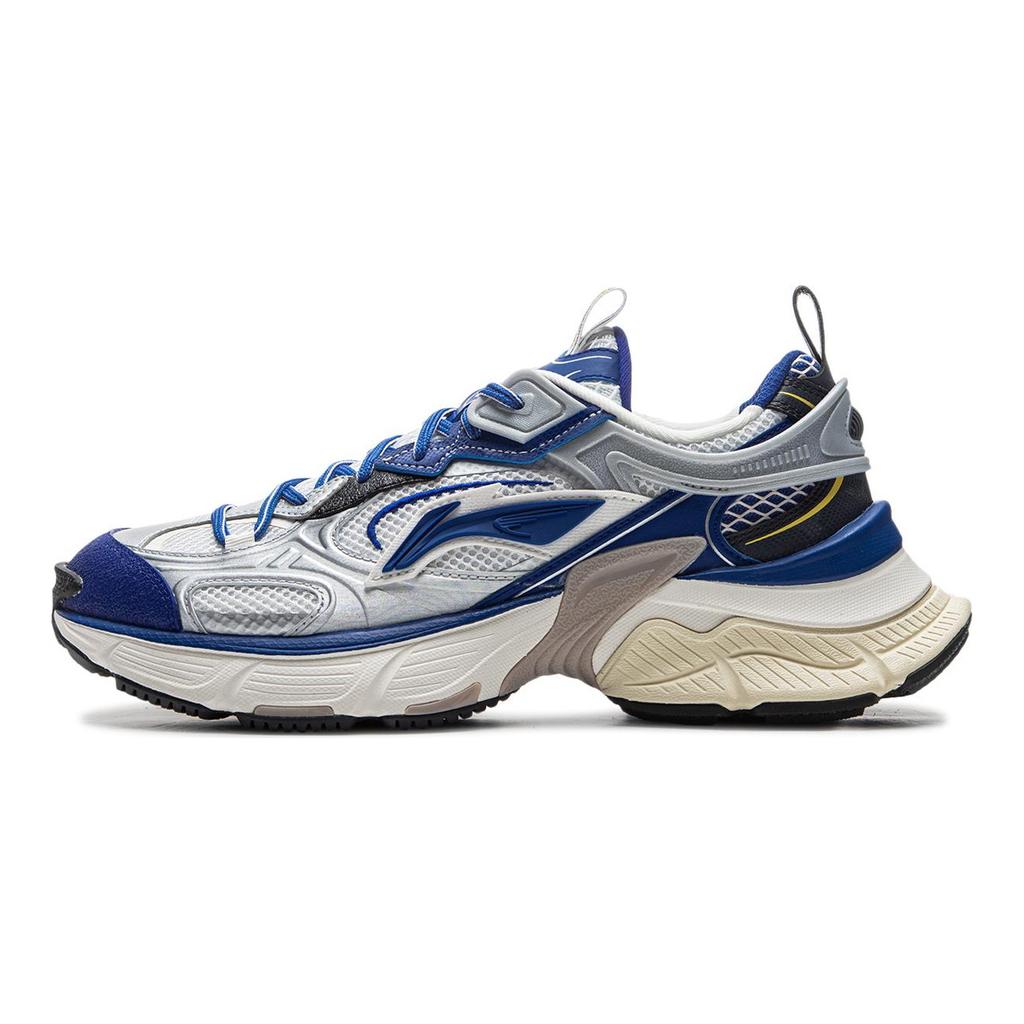 Li Ning Xingji Cushioning Slip Resistant Abrasion Resistant Breathable Height Increasing Low top Chunky Sneakers Men's AGCU339-3