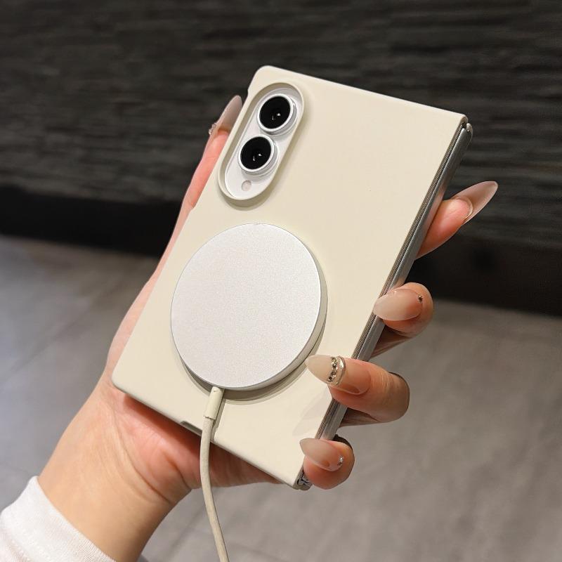 For Magsafe Cover For Samsung Z Fold8 Frameless Ultra Thin Shockproof Case For Galaxy Z Fold 8 Wireless Charging Hard PC Shell