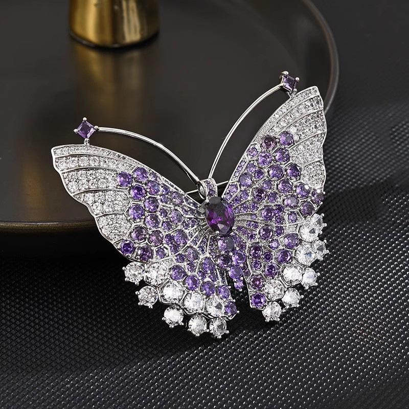 Ultra-fairy Temperament Butterfly Brooch, High-end Exquisite Women's Dress, Versatile Design Pin Clothing Accessory